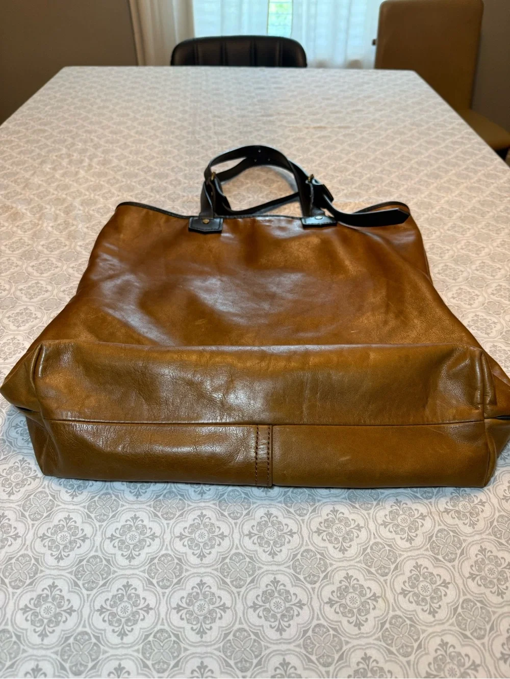COACH Heritage Bleeker Deep Shopper Fawn Brown Soft Leather Bucket Bag RARE VTG